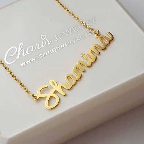 CNE111455G - 18K Gold Plated 925 Sterling Silver Personalized Name Necklace - Image 4
