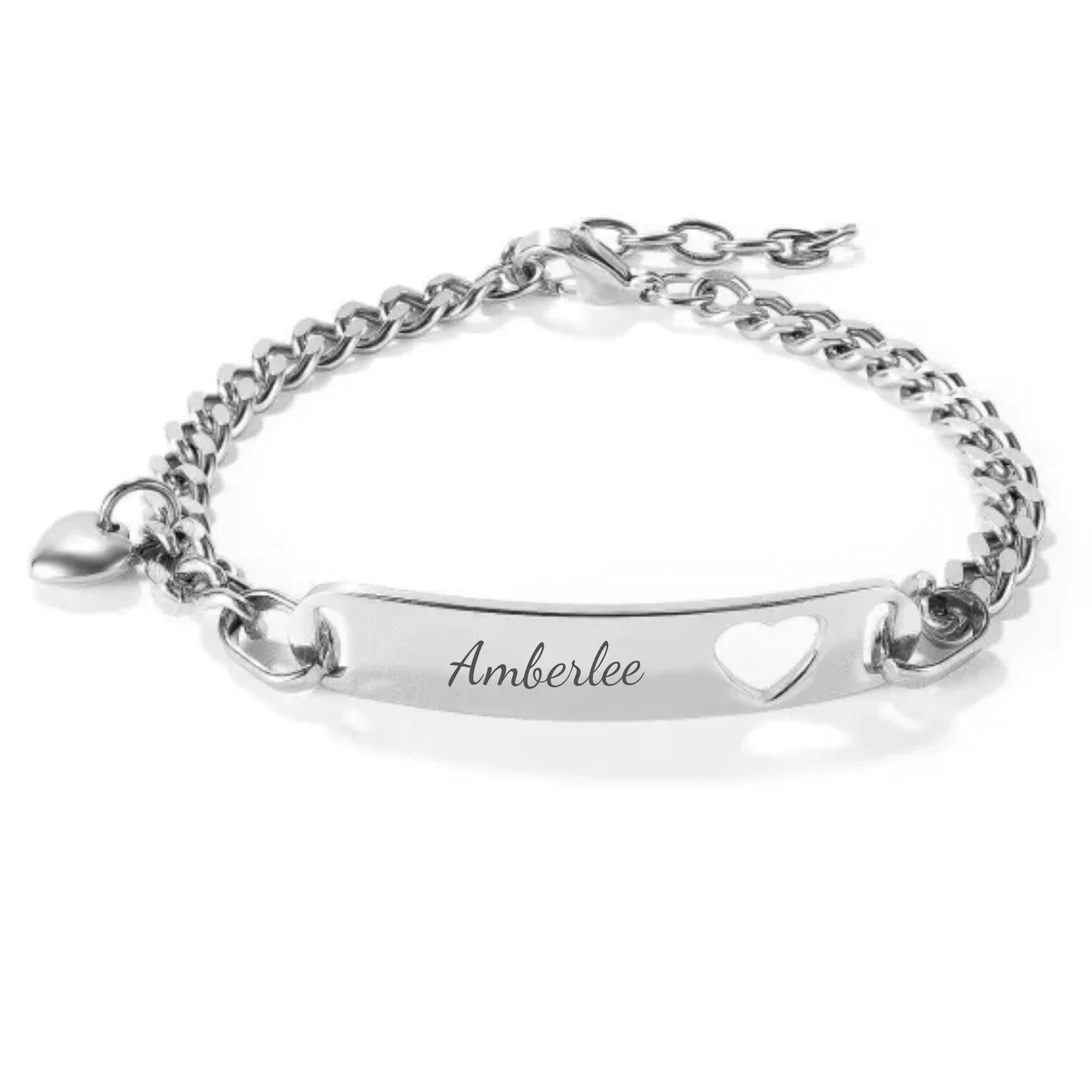 Arabella Personalized Stainless Steel bracelet, Adjustable Size 18-22cm (READY IN 3 DAYS) - Image 3