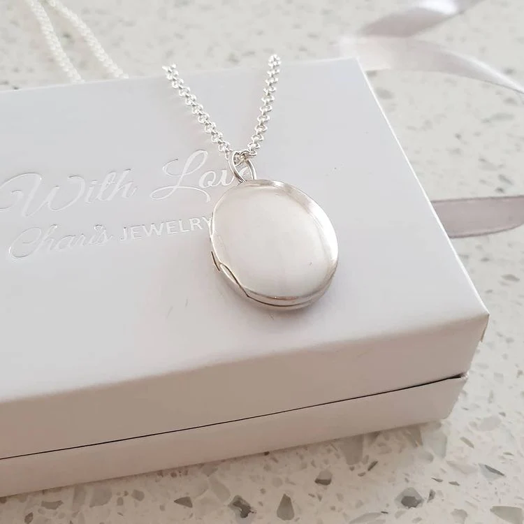 CAS101933 - 925 Sterling Silver Personalized Photo Locket Necklace - Image 4