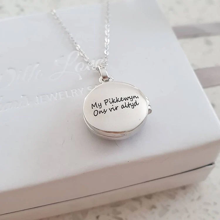 CNE103624 - 925 Sterling Silver Personalized Photo Tree Locket Necklace, - Image 3